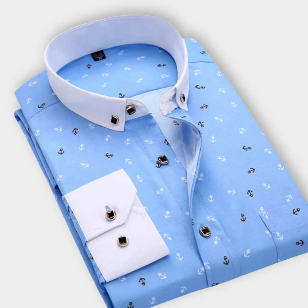 Men's Maritime Classic Shirt by Noel - Timeless Nautical Style, Perfect for Any Occasion