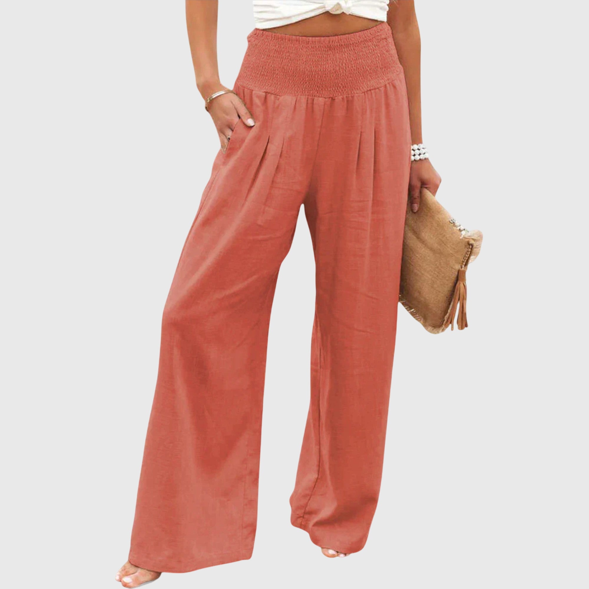 Julie Women's Airy Elegant Pants - Lightweight, Stylish & Comfortable Trousers for Any Occasion