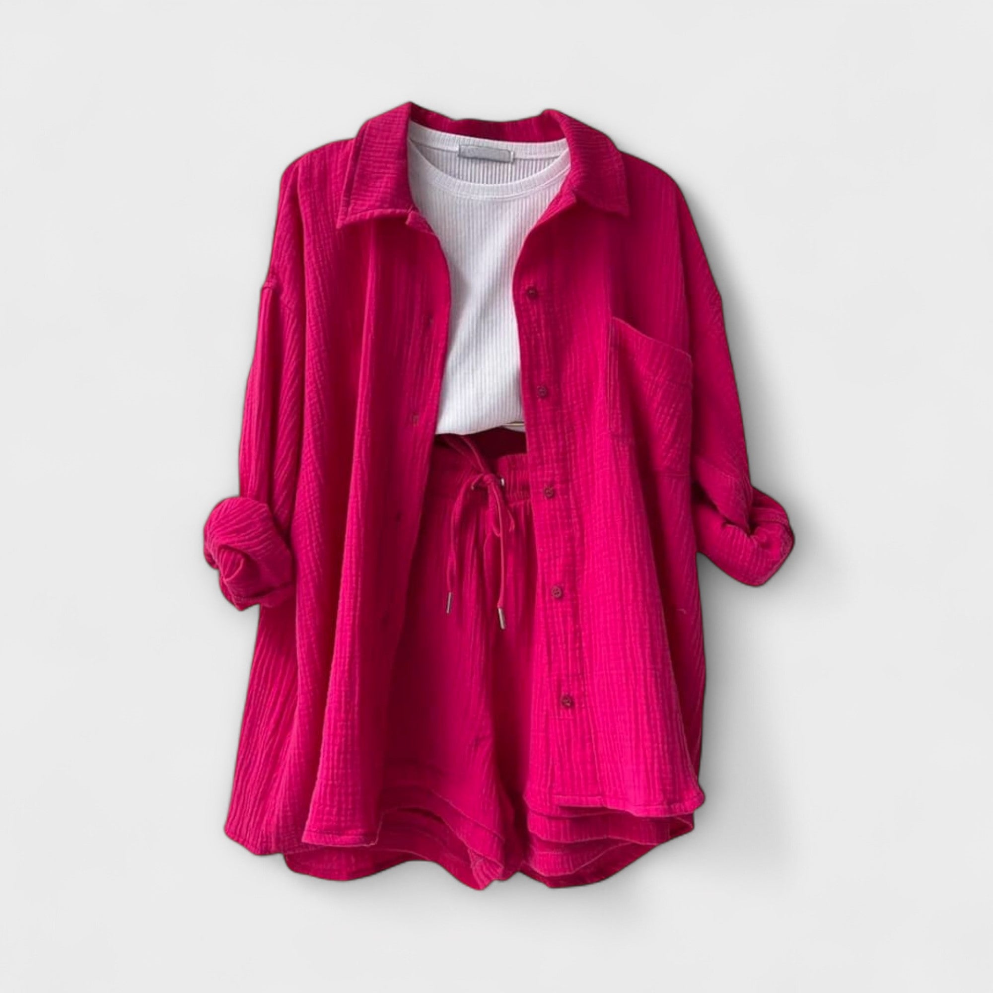 Roselina Elegant Women's Top & Bottom Set - Stylish & Versatile Outfit for Any Occasion