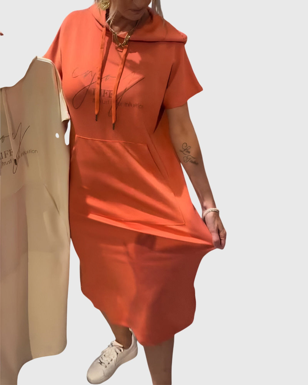 Stylish Marlowe Casual Hoodie Dress for Women - Comfortable & Versatile Fashion