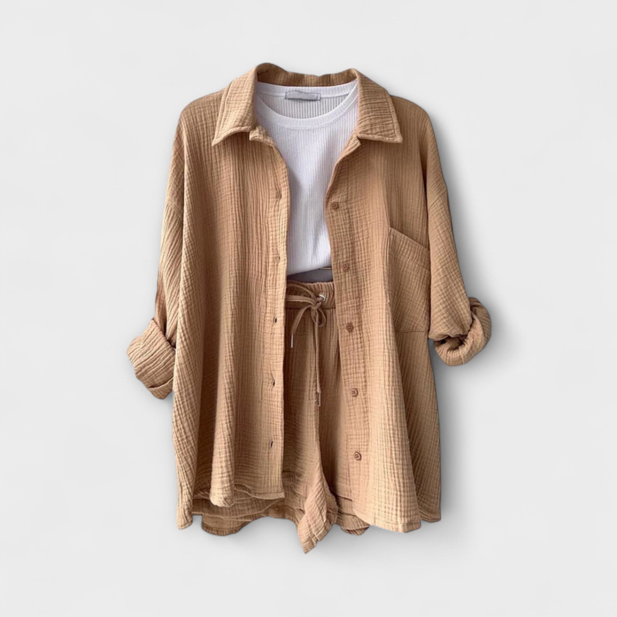 Roselina Elegant Women's Top & Bottom Set - Stylish & Versatile Outfit for Any Occasion