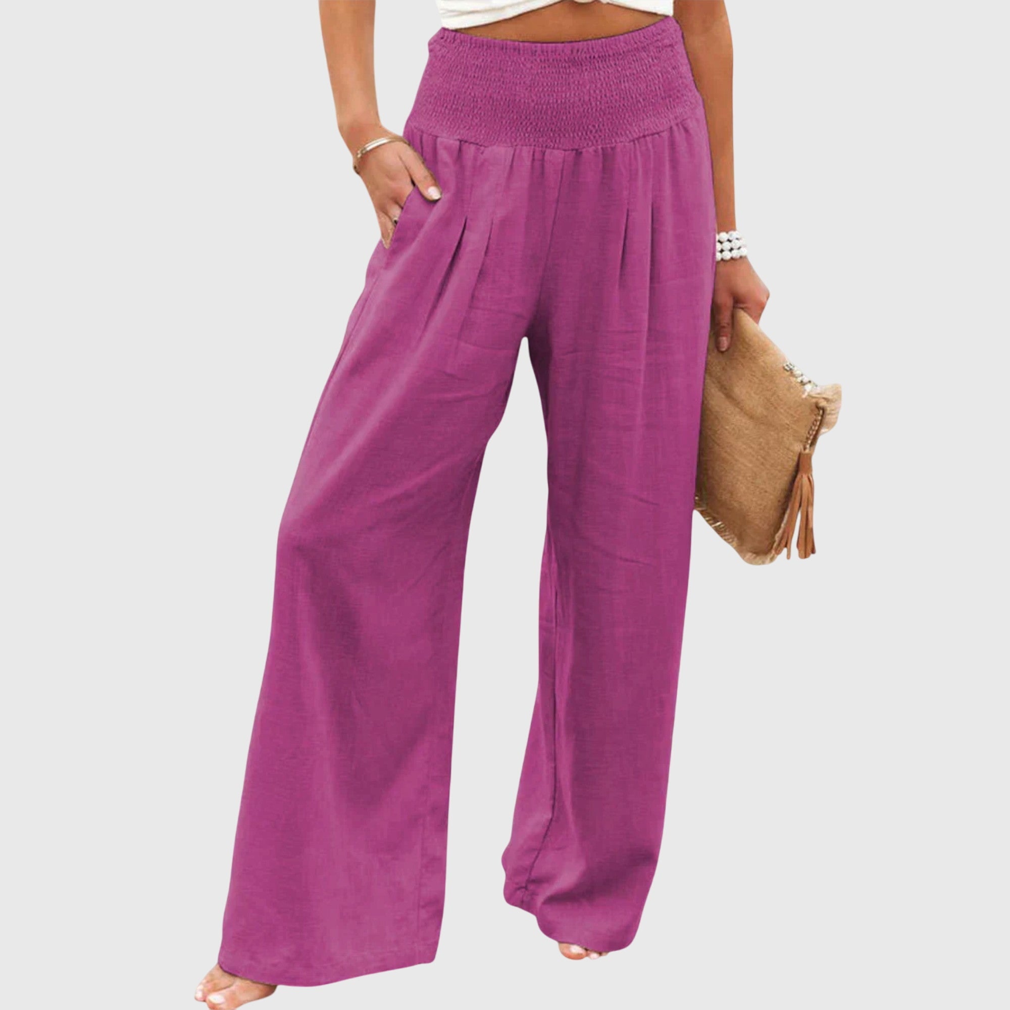 Julie Women's Airy Elegant Pants - Lightweight, Stylish & Comfortable Trousers for Any Occasion