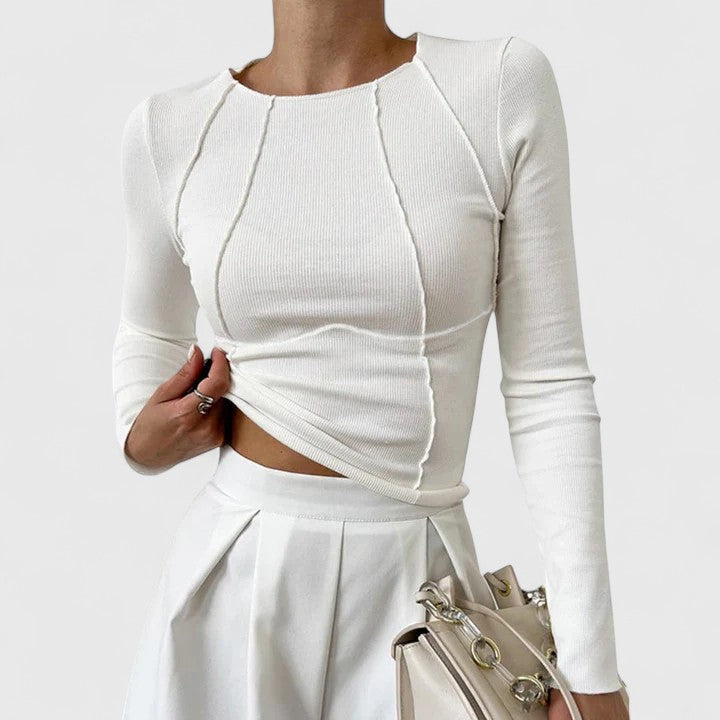 Rozminda Women's Comfortable Long Sleeve Top - Soft, Stylish & Versatile Casual Wear