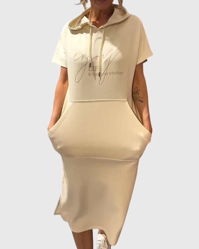 Stylish Marlowe Casual Hoodie Dress for Women - Comfortable & Versatile Fashion