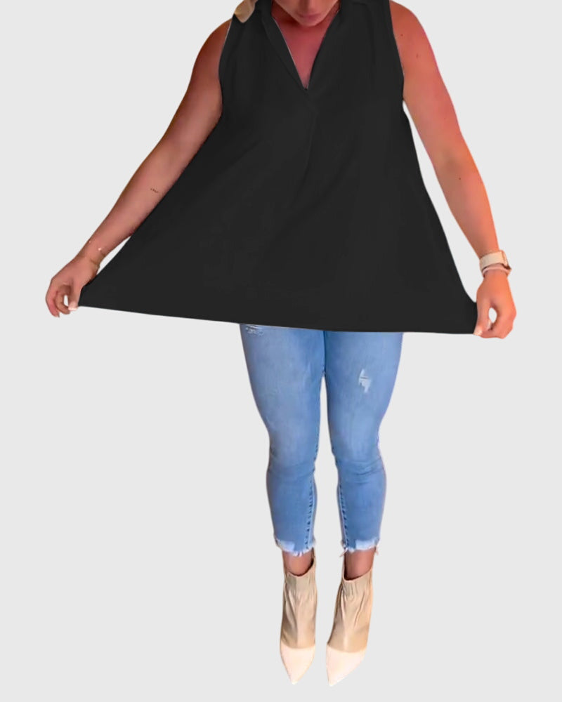 Lina Women's Sleeveless Top - Stylish & Comfortable Summer Blouse