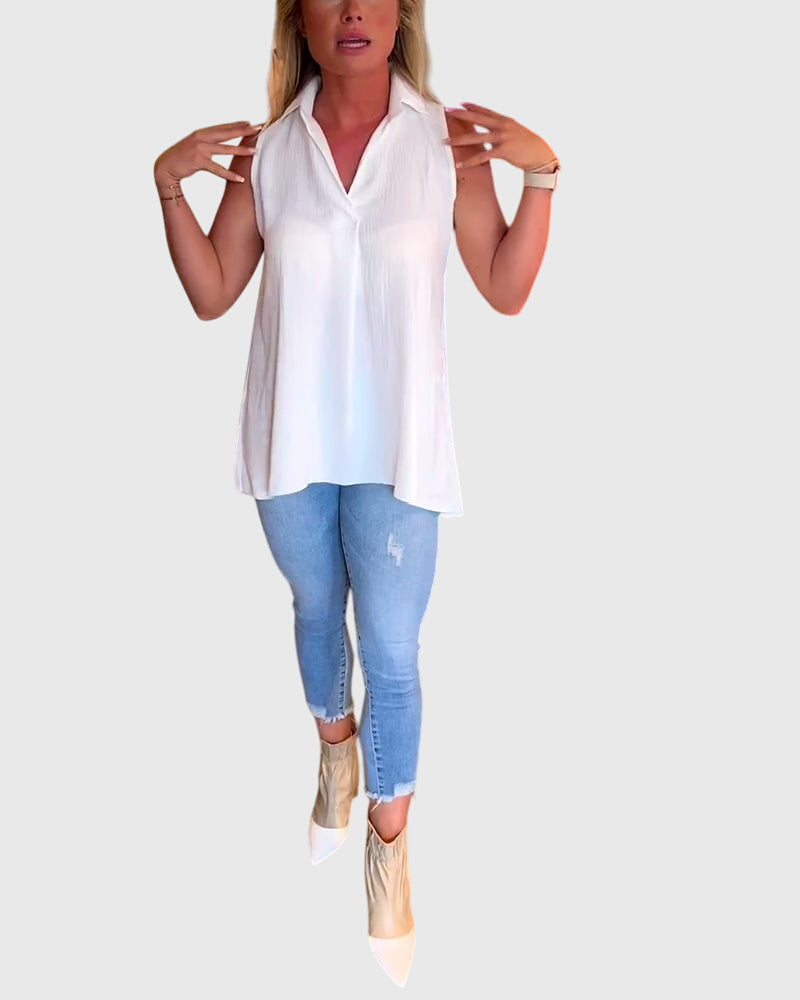 Lina Women's Sleeveless Top - Stylish & Comfortable Summer Blouse