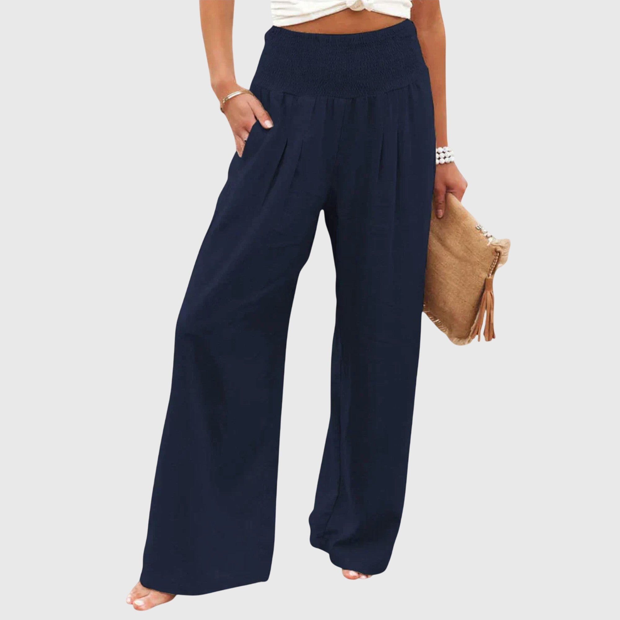 Julie Women's Airy Elegant Pants - Lightweight, Stylish & Comfortable Trousers for Any Occasion
