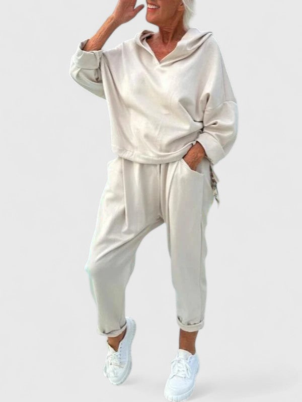 Cozy Sally Hooded Sweatshirt Set for Ultimate Comfort | Stylish & Versatile Loungewear