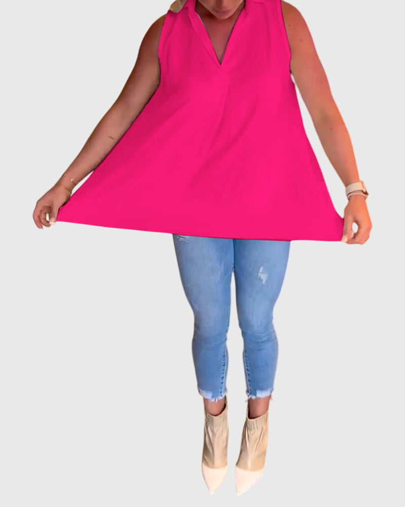 Lina Women's Sleeveless Top - Stylish & Comfortable Summer Blouse