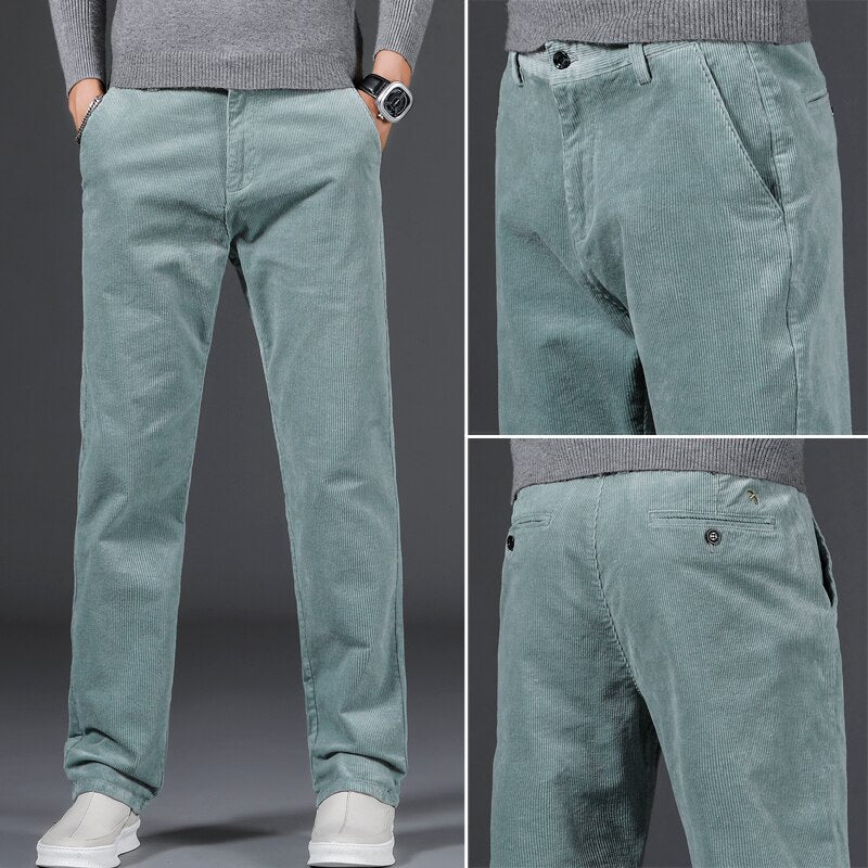 Jacob Medium Waist Corduroy Pants for Men - Stylish & Comfortable Casual Wear