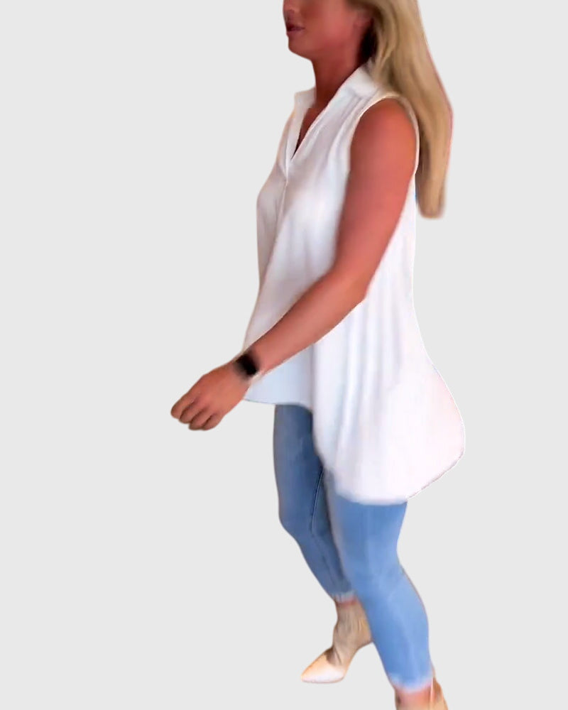 Lina Women's Sleeveless Top - Stylish & Comfortable Summer Blouse