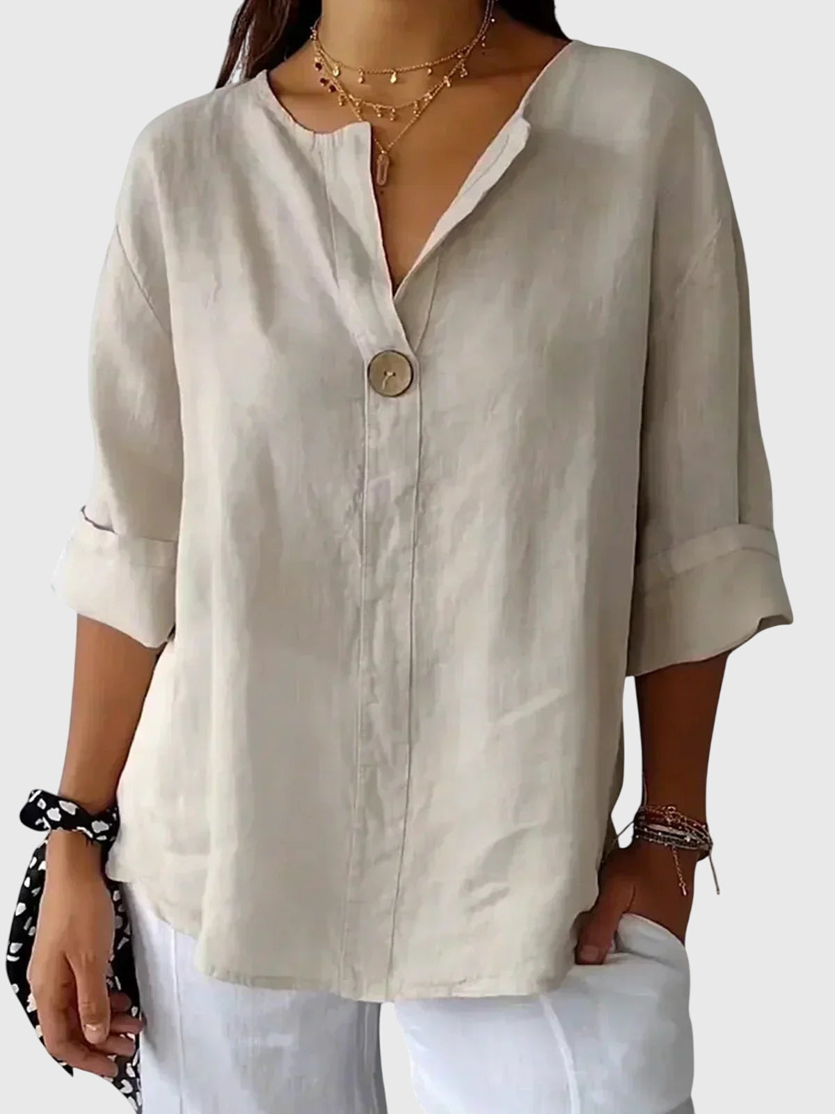Gemma Chic Comfort Blouse - Stylish & Cozy Women's Top for Everyday Wear