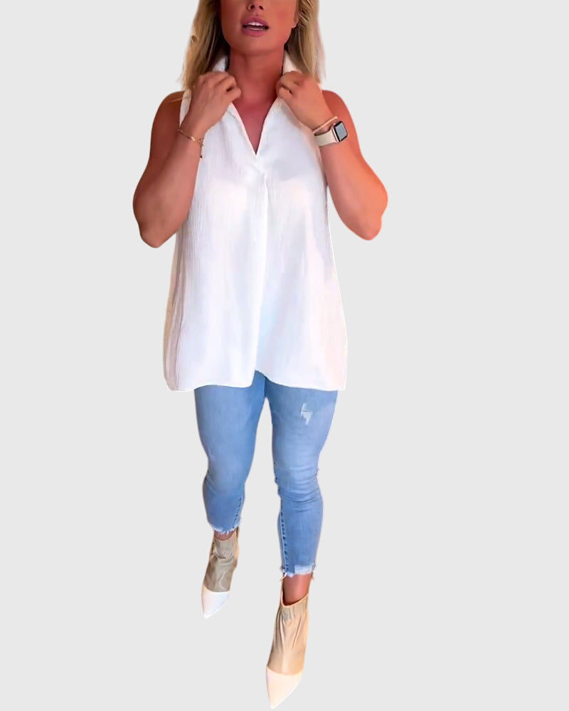 Lina Women's Sleeveless Top - Stylish & Comfortable Summer Blouse