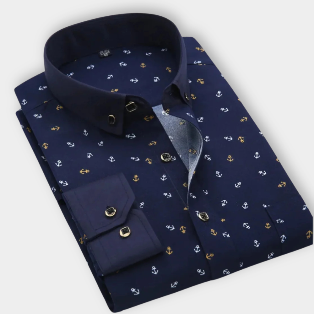 Men's Maritime Classic Shirt by Noel - Timeless Nautical Style, Perfect for Any Occasion