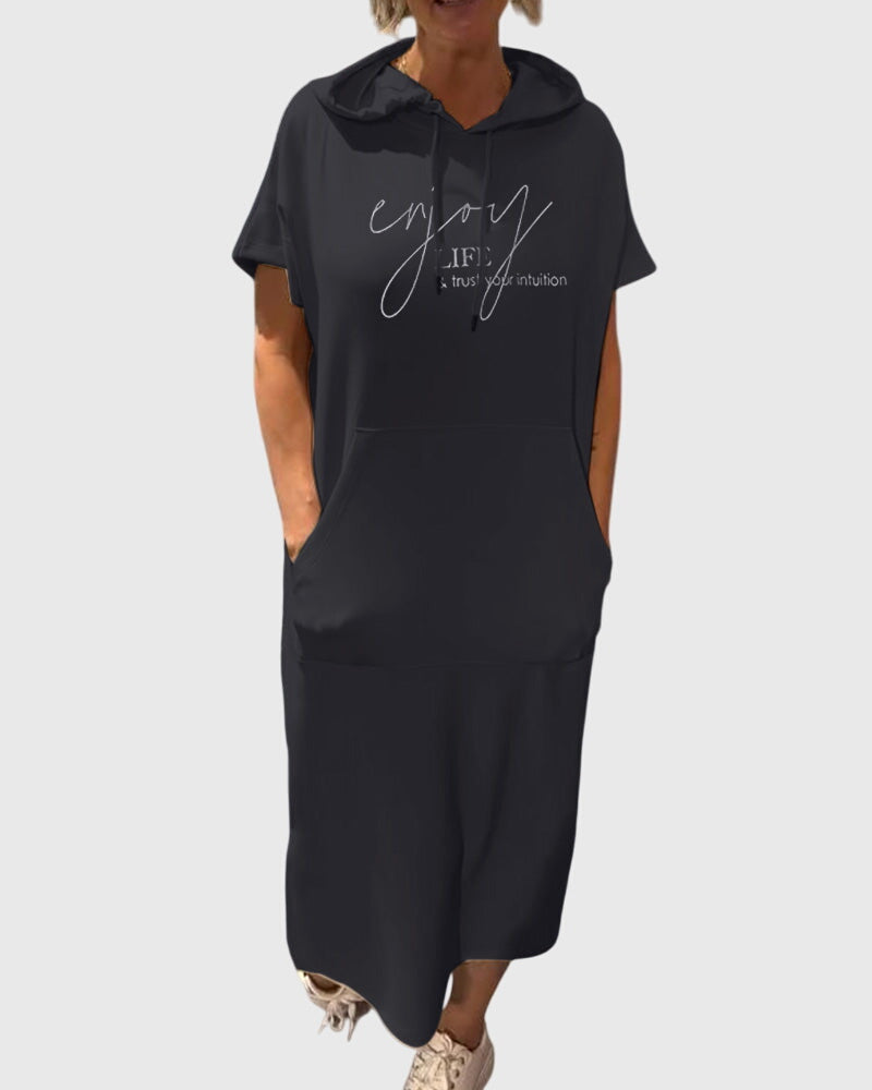 Stylish Marlowe Casual Hoodie Dress for Women - Comfortable & Versatile Fashion