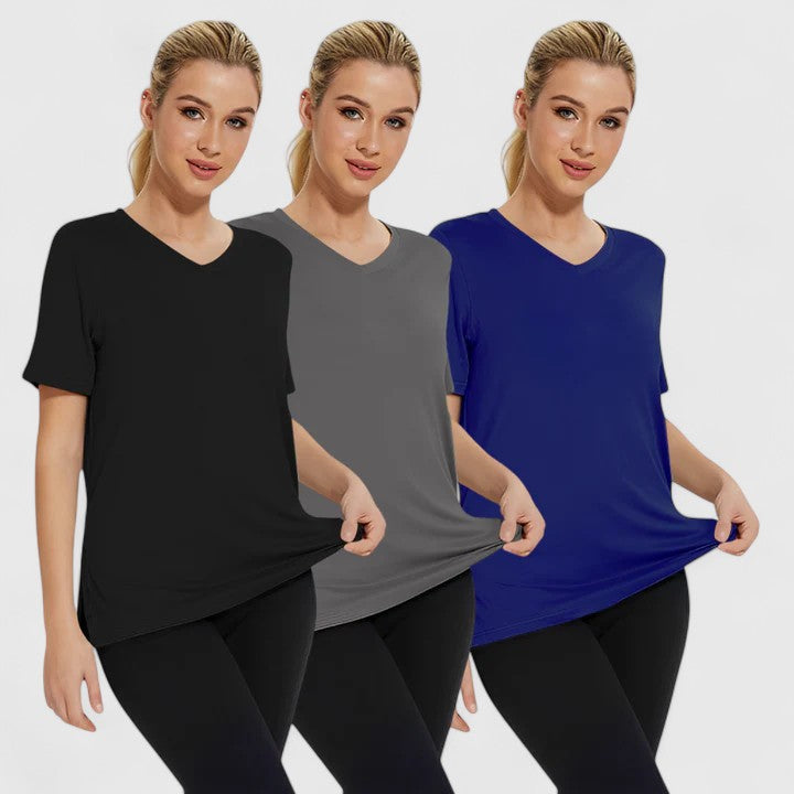 Samantha Comfort Tee - Pack of 3 Soft & Stylish T-Shirts for Everyday Wear