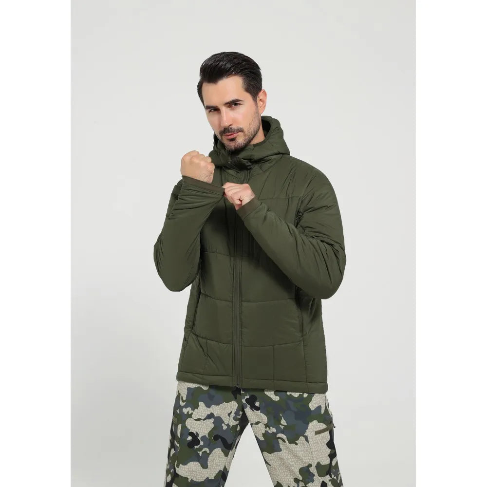 Men's Lightweight Waterproof Insulated Jacket – Nylon 66 Fabric for Outdoor Activities, Comfortable Fit, Ideal for Winter