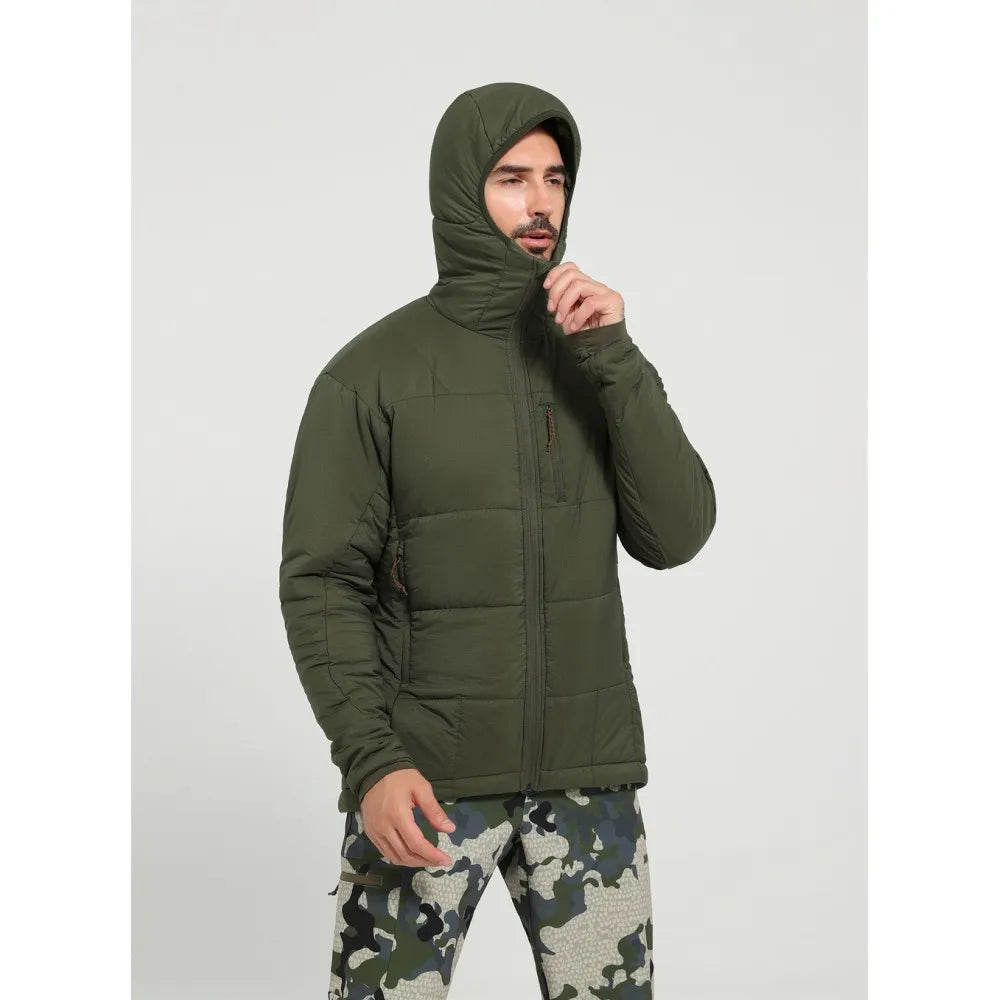 Men's Lightweight Waterproof Insulated Jacket – Nylon 66 Fabric for Outdoor Activities, Comfortable Fit, Ideal for Winter