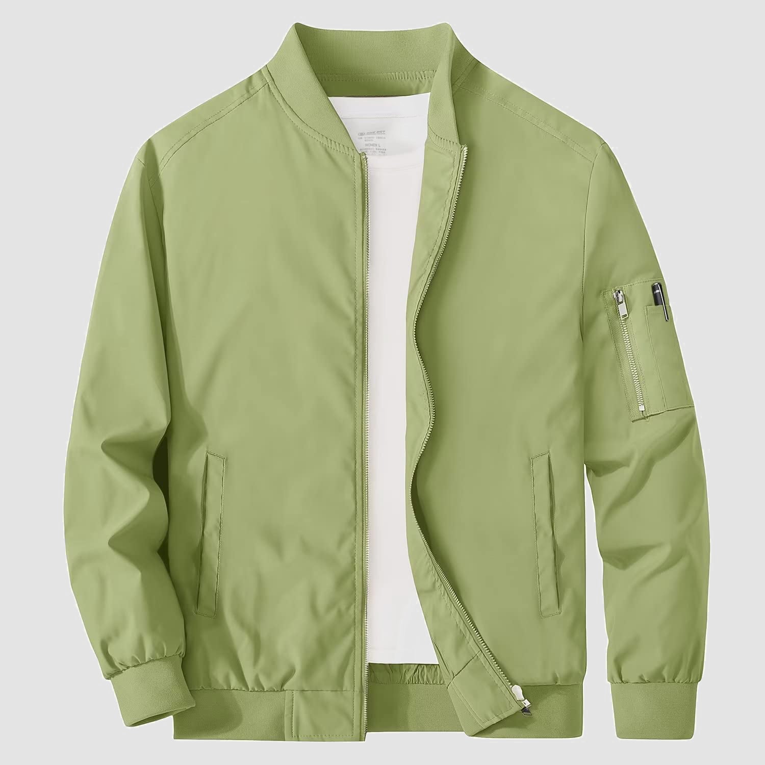 Men's Lightweight Windproof Bomber Jacket with Multi-Pockets – Casual Spring/Fall Outerwear for Men