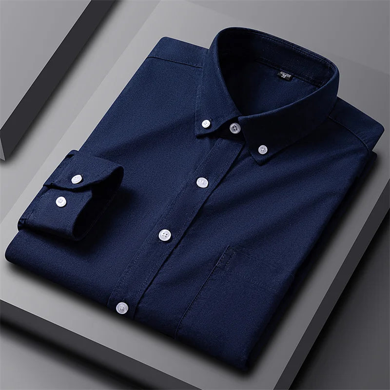 Adrian Classic Oxford Button-Up Shirt for Men | Timeless Style & Comfort