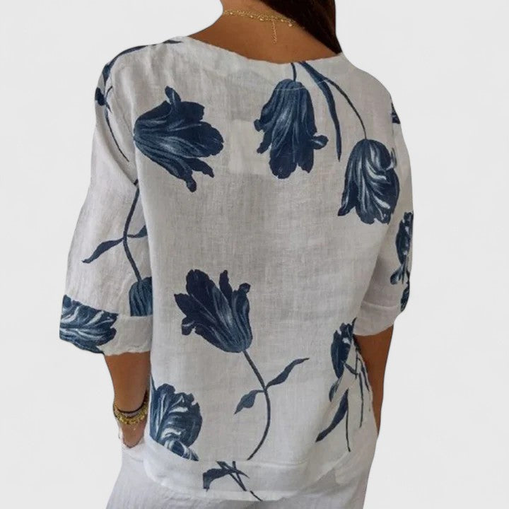 Isabel Elegant Floral Print Blouse for Women | Stylish & Comfortable Top for Any Occasion