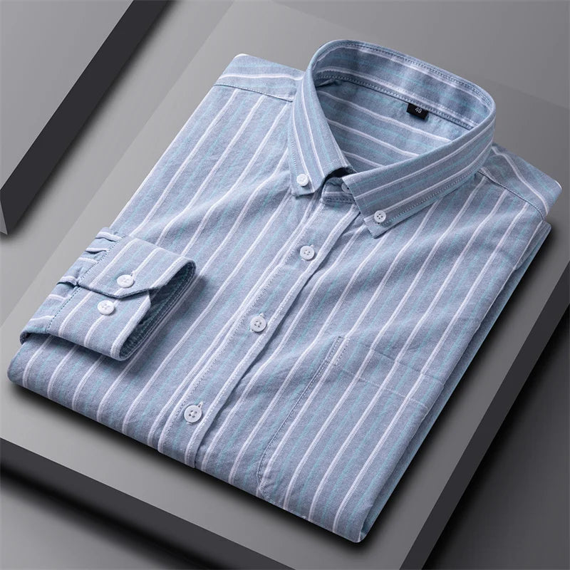 Adrian Classic Oxford Button-Up Shirt for Men | Timeless Style & Comfort