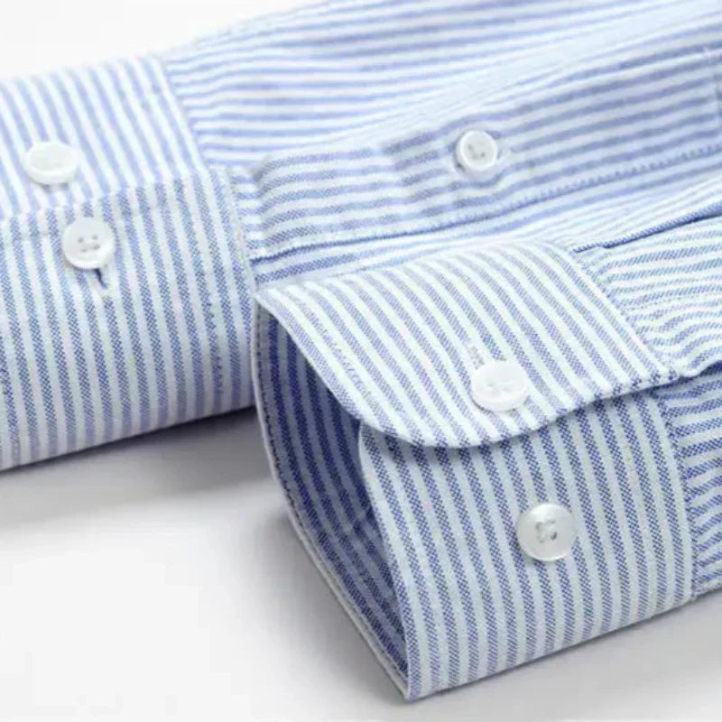 Devon Modern Striped Cotton Shirt for Men | Stylish Casual Wear | Breathable Fabric