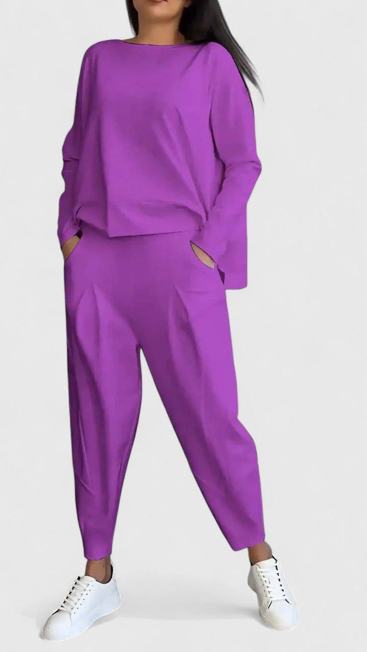 Stylish Ingrid Two-Piece Set | Ultra-Comfortable & Versatile Outfit for Everyday Wear