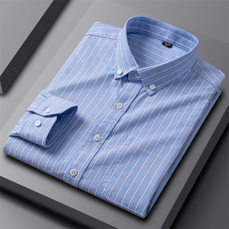 Adrian Classic Oxford Button-Up Shirt for Men | Timeless Style & Comfort