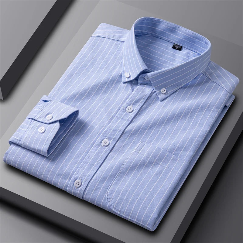 Adrian Classic Oxford Button-Up Shirt for Men | Timeless Style & Comfort