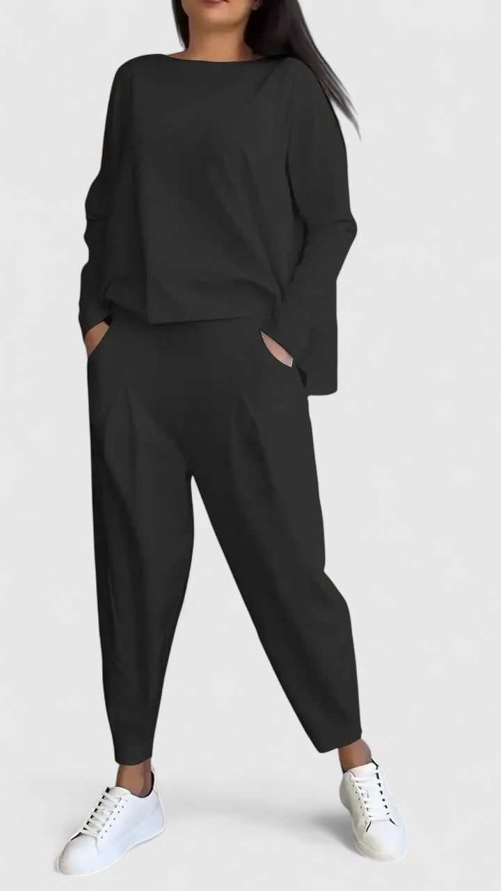 Stylish Ingrid Two-Piece Set | Ultra-Comfortable & Versatile Outfit for Everyday Wear