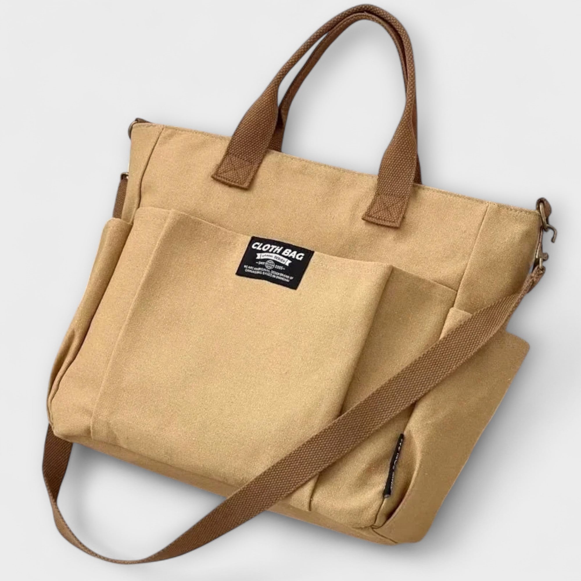 Olivia Minimalist Canvas Tote Bag - Stylish, Durable & Eco-Friendly Everyday Carryall