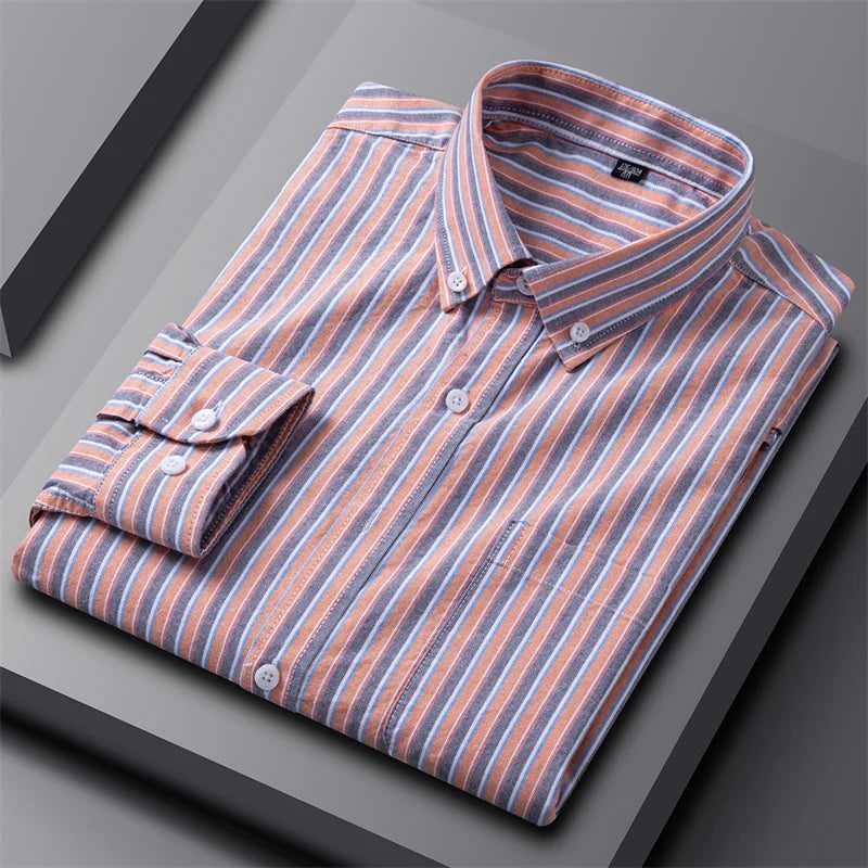 Adrian Classic Oxford Button-Up Shirt for Men | Timeless Style & Comfort