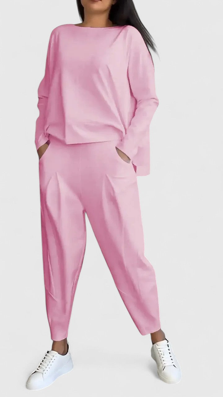 Stylish Ingrid Two-Piece Set | Ultra-Comfortable & Versatile Outfit for Everyday Wear