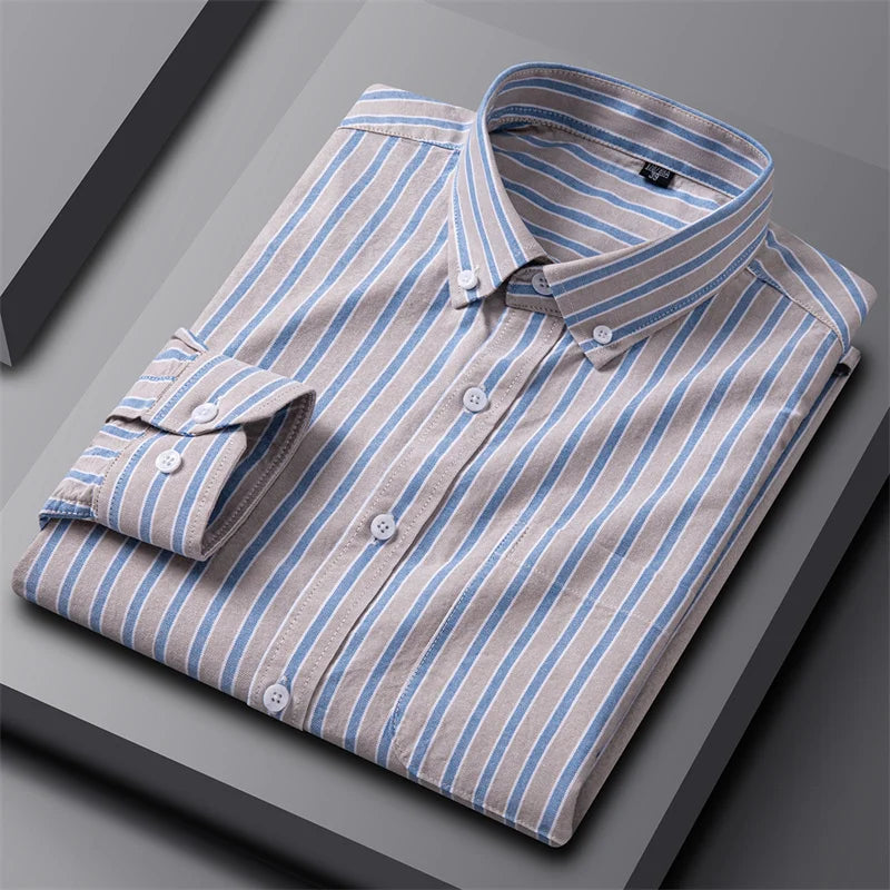 Adrian Classic Oxford Button-Up Shirt for Men | Timeless Style & Comfort