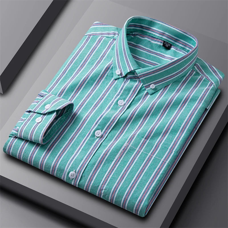 Adrian Classic Oxford Button-Up Shirt for Men | Timeless Style & Comfort