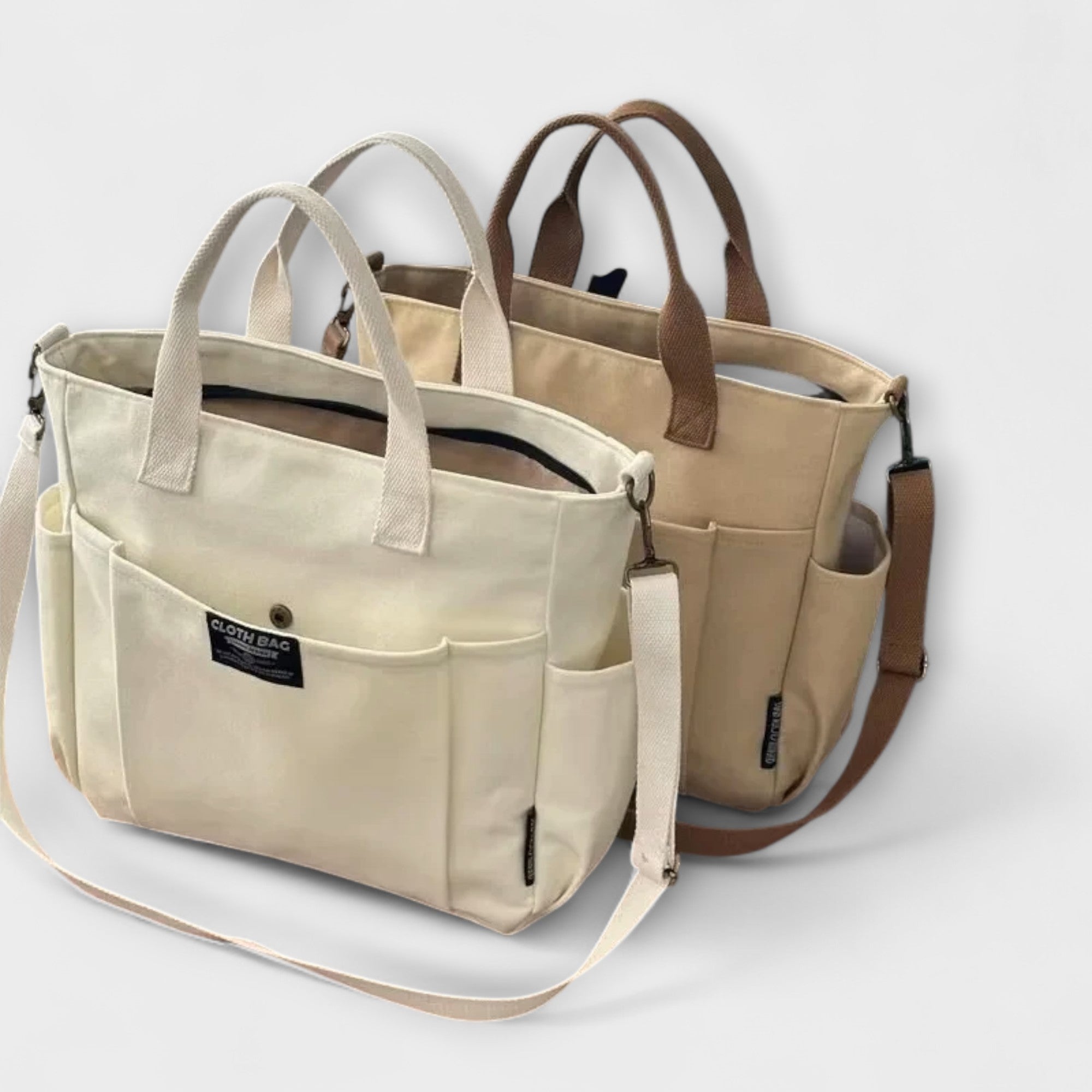 Olivia Minimalist Canvas Tote Bag - Stylish, Durable & Eco-Friendly Everyday Carryall