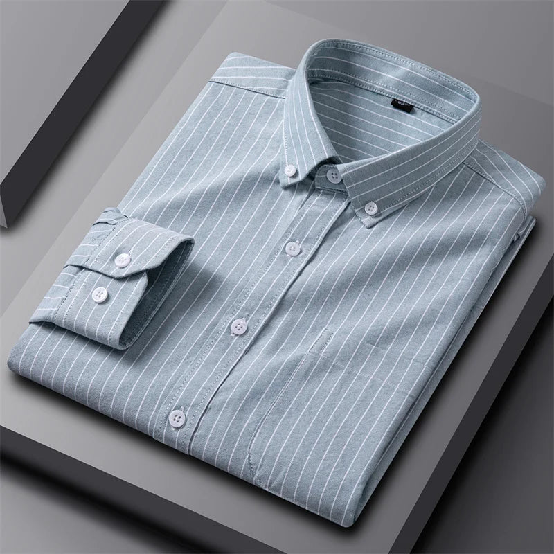 Adrian Classic Oxford Button-Up Shirt for Men | Timeless Style & Comfort