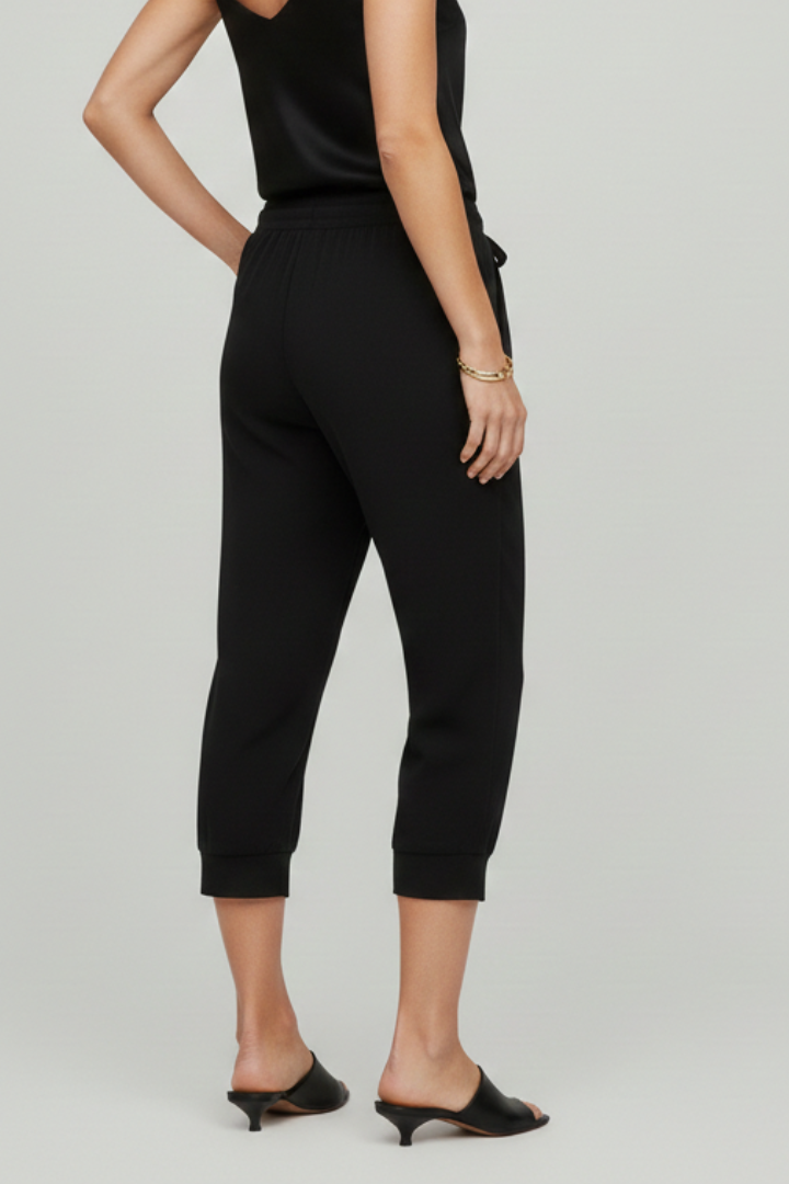 Audrey Women's Capri Trousers - Comfortable Drawstring Waist & Convenient Side Pockets