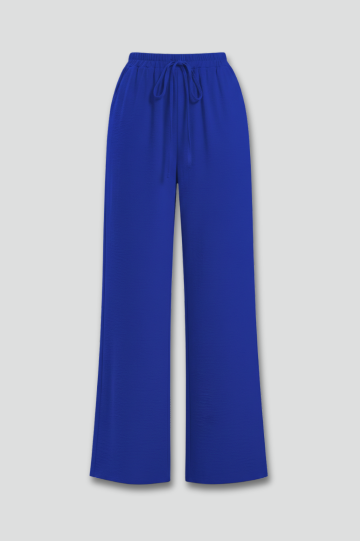 Claire Women's Palazzo Trousers - Comfortable Drawstring Waist & Stylish Side Pockets