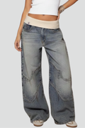 Enhanced Product Title: Madison Women's Casual Wide-Leg Baggy Denim Trousers - Stylish & Comfortable Everyday Wear

This optimized title includes relevant keywords while maintaining clarity and appeal for potential customers.