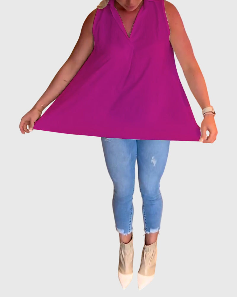 Lina Women's Sleeveless Top - Stylish & Comfortable Summer Blouse