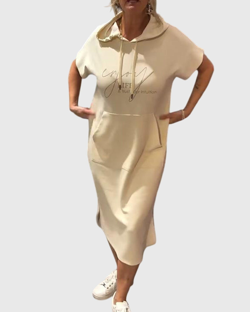 Stylish Marlowe Casual Hoodie Dress for Women - Comfortable & Versatile Fashion