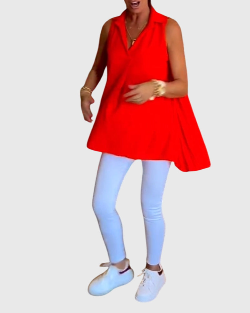 Lina Women's Sleeveless Top - Stylish & Comfortable Summer Blouse