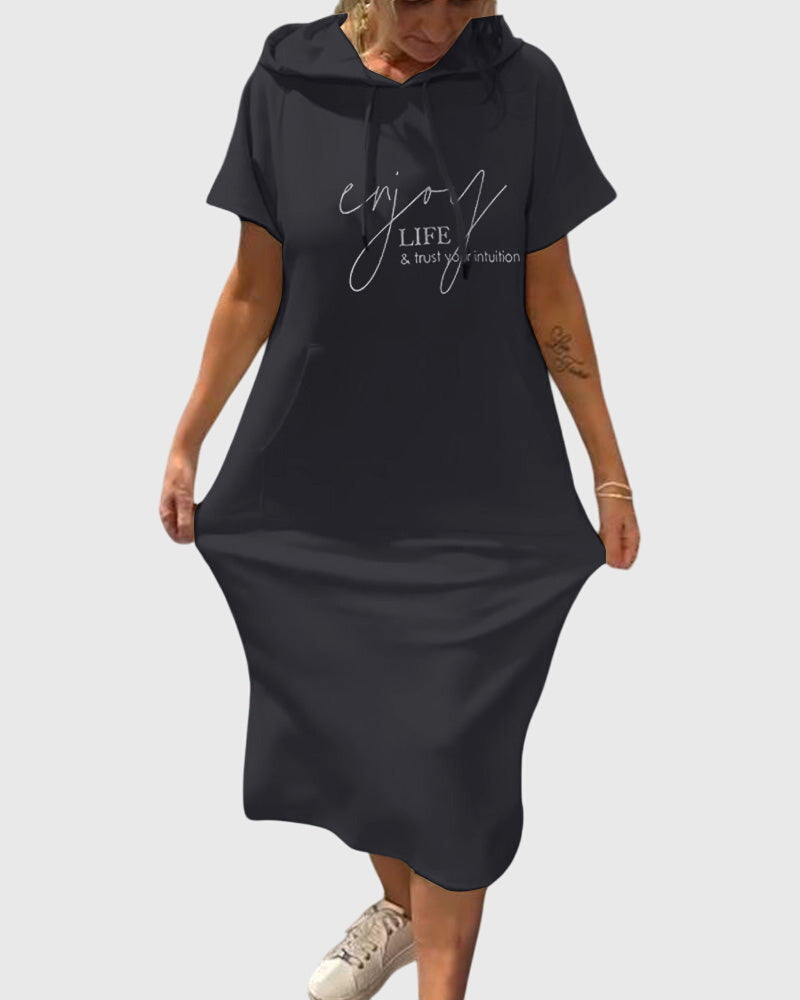 Stylish Marlowe Casual Hoodie Dress for Women - Comfortable & Versatile Fashion