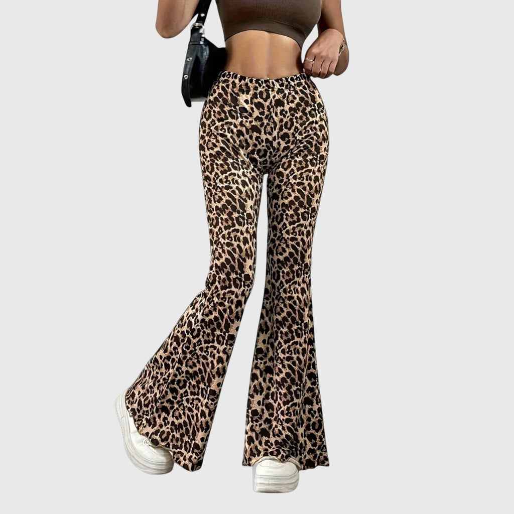 Enhanced Product Title: "Women's Leopard Print Bootcut Pants - Stylish & Comfortable Casual Trousers" 

This title includes relevant keywords while providing additional details to attract potential buyers.