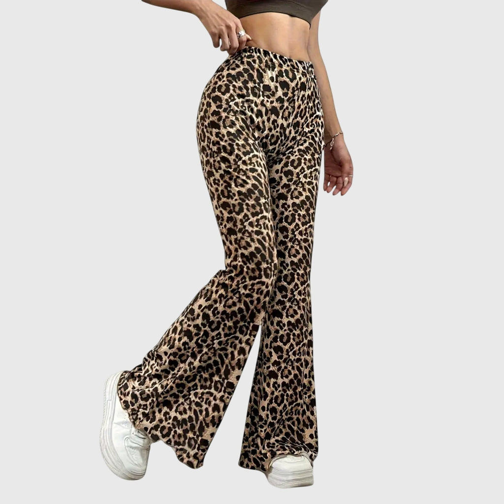 Enhanced Product Title: "Women's Leopard Print Bootcut Pants - Stylish & Comfortable Casual Trousers" 

This title includes relevant keywords while providing additional details to attract potential buyers.