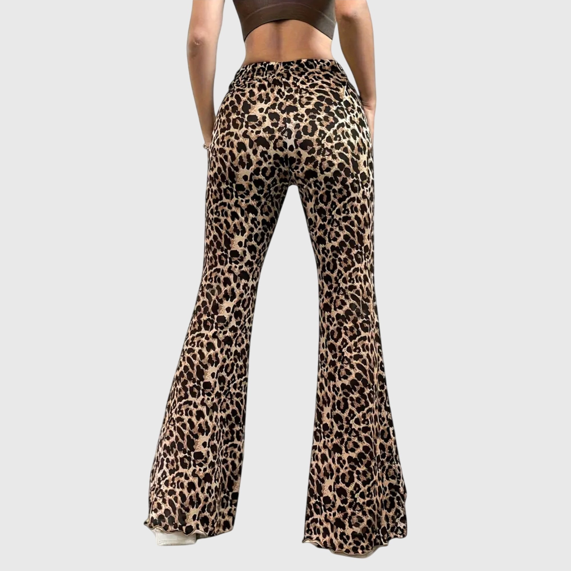 Enhanced Product Title: "Women's Leopard Print Bootcut Pants - Stylish & Comfortable Casual Trousers" 

This title includes relevant keywords while providing additional details to attract potential buyers.