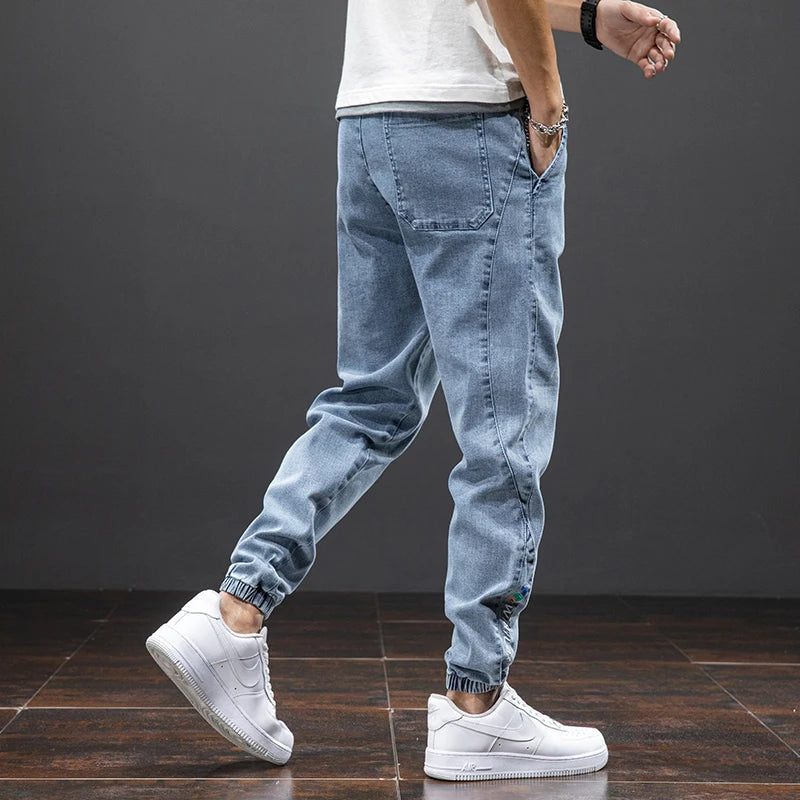 Daniel Men's Casual Drawstring Jogger Jeans - Comfortable Fit for Everyday Wear