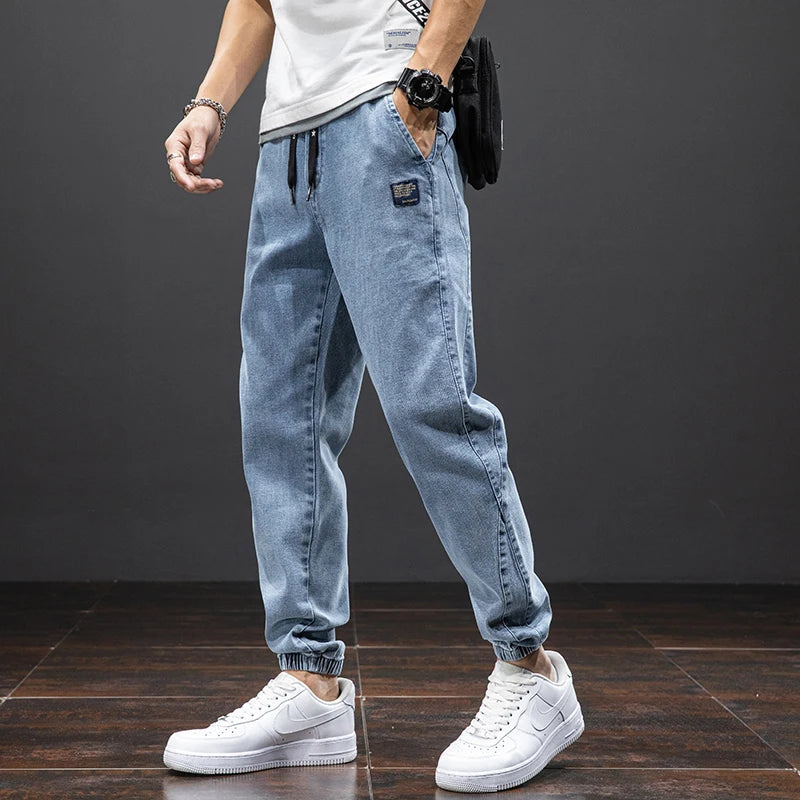 Daniel Men's Casual Drawstring Jogger Jeans - Comfortable Fit for Everyday Wear